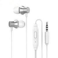 Наушники с микрофоном Lenovo HF130 1.2м белые