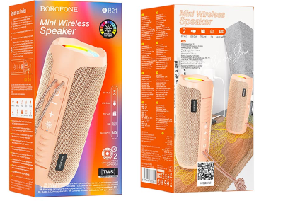 Bluetooth колонка Borofone BR21 розовая Bluetooth колонка Borofone BR21 розовая