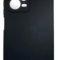 Накладка для Xiaomi Pocophone X5 Pro Silicone cover без логотипа черная