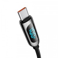 Кабель-зарядка Type-C на Type-C Baseus Display 100W 1м (CATSK-B01) черный