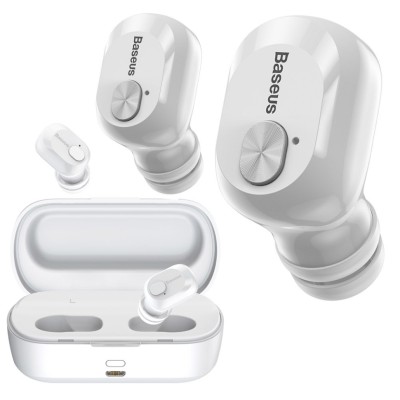 Мобильная Bluetooth-гарнитура Baseus Encok W01 (NGW01-02) белая Мобильная Bluetooth-гарнитура Baseus Encok W01 (NGW01-02) белая