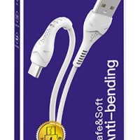 Usb Кабель-зарядка Micro Hoco X37 Cool 2.4A 1м силиконовый белый