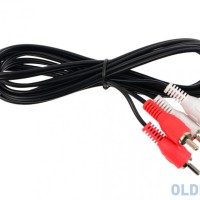 Кабель 2xRCA (папа) - 2xRCA (папа) Perfeo (R3001) 1м
