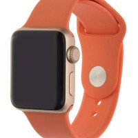 Сменный браслет силиконовая для Apple Watch 42mm персиковый