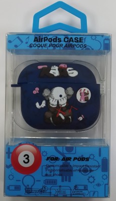 Силиконовый светящийся в темноте чехол для AirPods 3 Luxo Kaws рисунок №44 Силиконовый светящийся в темноте чехол для AirPods 3 Luxo Kaws рисунок №44