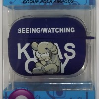 Силиконовый светящийся в темноте чехол для AirPods Pro Luxo Kaws рисунок №1