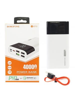 Powerbank Borofone DBT01 40000mAh 18W 4USB/Type-C/Lightning белый Powerbank Borofone DBT01 40000mAh 18W 4USB/Type-C/Lightning белый