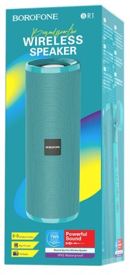 Bluetooth колонка Borofone BR1 Beyond sportive IPX5/BT5.0/1200mAh/3ч/5Вт зеленая Bluetooth колонка Borofone BR1 Beyond sportive IPX5/BT5.0/1200mAh/3ч/5Вт зеленая