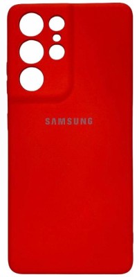 Накладка для Samsung Galaxy S21 Ultra/S30 Ultra Silicone cover красная Накладка для Samsung Galaxy S21 Ultra/S30 Ultra Silicone cover красная