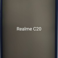 Накладка для Realme C20 силикон матовая бока цветные синие