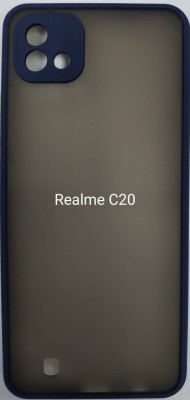 Накладка для Realme C20 силикон матовая бока цветные синие Накладка для Realme C20 силикон матовая бока цветные синие