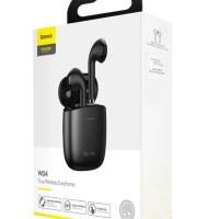 Мобильная Bluetooth-гарнитура Baseus Encok W04 IP54 TWS V5.0 сенсорная (NGW04-01) чёрная