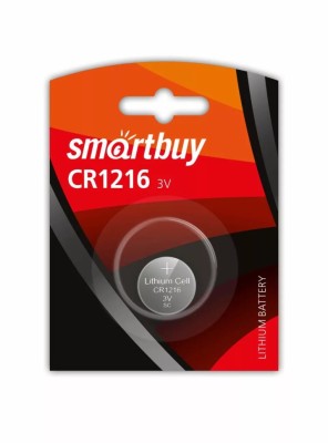 Литиевый элемент питания Smartbuy CR1216/1B (12/720) SBBL-1216-1B Литиевый элемент питания Smartbuy CR1216/1B (12/720) SBBL-1216-1B