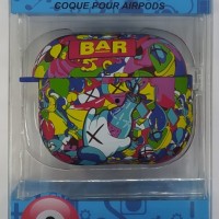 Силиконовый светящийся в темноте чехол для AirPods 3 Luxo Kaws рисунок №45