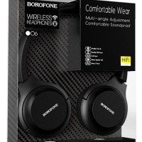 Стереонаушники Bluetooth Полноразмерные Borofone BO6 Poise rhyme V5.0 чёрный