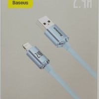 Usb Кабель-зарядка Lightning Baseus Crystal Shine 2.4A 2м (CAJY001203) синий