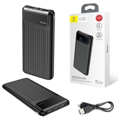 Powerbank Baseus Thin Digital 10000mAh 2xUSB 3.0A PPYZ-C01 черный Powerbank Baseus Thin Digital 10000mAh 2xUSB 3.0A PPYZ-C01 черный
