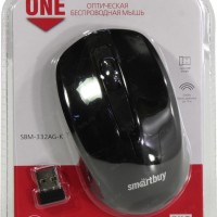 Мышь беспроводная Smartbuy ONE 332AG USB/DPI 1000/3 кнопки/2AAA (SBM-332AG-K) черная