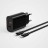 Сетевое зар. устр. WIWU Wi-U002 c шнуром Type-C на Lightning 1USB/1C 20W черное