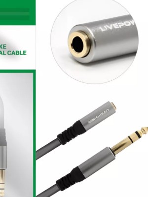 Переходник Jack 6.3mm штекер↔Jack 3.5mm гнездо Livepower S262 Переходник адаптер для подключения к музыкальному оборудованию, студийным микрофонам, мониторам. Адаптер Jack 6.3 , выполнен из высококачественных материалов для профессионального и повседневного использования. Совместим с любыми устройствами с интерфейсом AUX и TRS Jack 6.35mm. Обеспечивает стабильную проводимость и отличный уровень передачи звука. Отличный подарок для меломанов или профессиональных музыкантов.