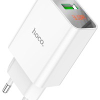 Сетевое зар. устр. Hoco C100A 1USB/1C 20W QC3.0 белое