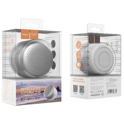 Bluetooth колонка Hoco BS29 BT4.2/600mAh/4ч/3Вт/TF/AUX серебристая Bluetooth колонка Hoco BS29 BT4.2/600mAh/4ч/3Вт/TF/AUX серебристая