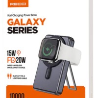 Powerbank с беспроводной зарядкой MagSafe Recci Galaxy RPB-W23 10000mAh 1C 15W/20W черный