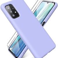 Накладка для Samsung Galaxy A52 Silicone cover лаванда