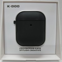 Силиконовый чехол для AirPods 1/2 K-DOO CrashGuard черный