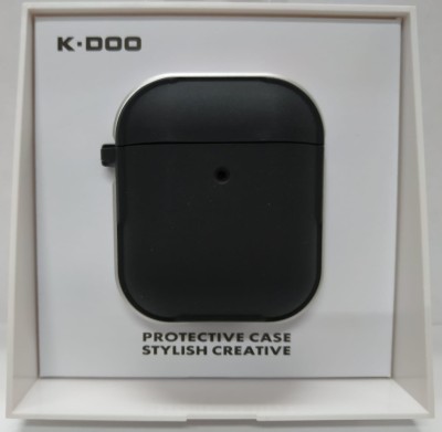 Силиконовый чехол для AirPods 1/2 K-DOO CrashGuard черный Силиконовый чехол для AirPods 1/2 K-DOO CrashGuard черный