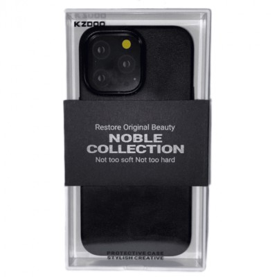Накладка для i-Phone 14 Pro K-Doo Noble кожаная черная Накладка для i-Phone 14 Pro K-Doo Noble кожаная черная