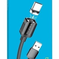 Usb Кабель-зарядка магнитный Type-C Borofone BX57 Effective 2A 1м силиконовый черный
