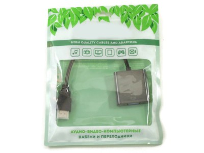 Переходник HDMI (папа)-VGA (мама) Perfeo A7022 Переходник HDMI (папа)-VGA (мама) Perfeo A7022