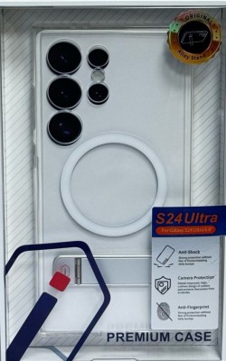 Накладка для Samsung Galaxy S24 Ultra Magsafe Wiwu с подставкой силиконовая прозрачная Накладка для Samsung Galaxy S24 Ultra Magsafe Wiwu с подставкой. Силикоконовый чехол который предотвратит ваш телефон от пыли, царапин и сократит удар при падении. Особенностью данного чехла является его способность мгновенно трансформироваться в удобную подставку. Это позволяет комфортно просматривать видео, читать или просто наслаждаться просмотром любимых фильмов и сериалов. Гарантирует его точное и плотное прилегание к корпусу смартфона.