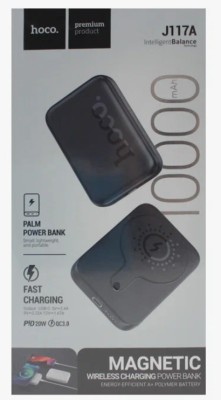 Powerbank с беспроводной зарядкой Hoco J117A Magnetic Wireless 10000mAh 20W чёрный Powerbank с беспроводной зарядкой Hoco J117A Magnetic Wireless 10000mAh 20W чёрный