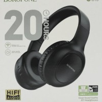 Стереонаушники Bluetooth Полноразмерные Borofone BO19 Musique BT5.3/200mAh/4ч/AUX черные
