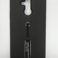 Накладка для Huawei Mate 20 Lite пластик матовый с держателем для пальца