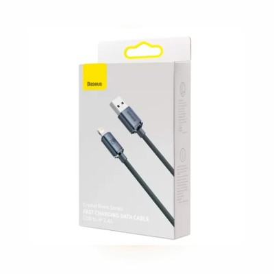 Usb Кабель-зарядка Lightning Baseus Crystal Shine 2.4A 2м CAJY000101 серый Usb Кабель-зарядка Lightning Baseus Crystal Shine 2.4A 2м CAJY000101 серый