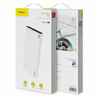 Powerbank Baseus 10000mAh 1xUSB 2.0A  PPALL-QK21 белый Powerbank Baseus 10000mAh 1xUSB 2.0A  PPALL-QK21 белый