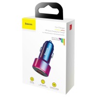 Автомобильное заряд. устр. Baseus 1USB/1C 45W CCMLC20C-09 перламутровое