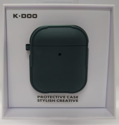 Силиконовый чехол для AirPods 1/2 K-DOO CrashGuard зеленый Силиконовый чехол для AirPods 1/2 K-DOO CrashGuard зеленый