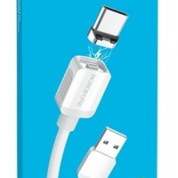 Usb Кабель-зарядка магнитный Type-C Borofone BX57 Effective 2A 1м силиконовый белый