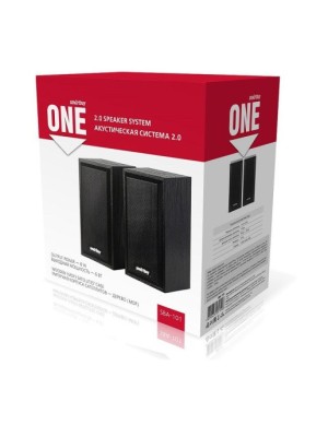 Акустическая система 2.0 SmartBuy ONE, дерево, 6 Вт, питание от USB, черная (SBA-101)/20 Акустическая система 2.0 SmartBuy ONE, дерево, 6 Вт, питание от USB, черная (SBA-101)/20