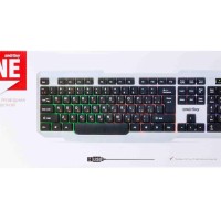 Клавиатура проводная Smartbuy ONE 333 USB/104 клавиш/Подсвет.Rainbow/1.5м, (SBK-333U-WK) бело-черная