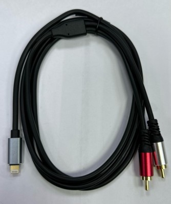 Кабель Lightning (папа) - 2xRCA (папа) Livepower S291 1.8м черный 