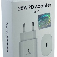 Сетевое зар. устр. для Samsung 25W TYPE-C в упаковке белое (High copy)
