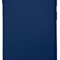 Накладка для Samsung Galaxy S10 Silicone cover без логотипа темно-синяя