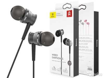 Стереонаушники с микрофоном Baseus Encok EL-01 (WEBASEEJ-LA0G) серые Стереонаушники с микрофоном Baseus Encok EL-01 (WEBASEEJ-LA0G) серые