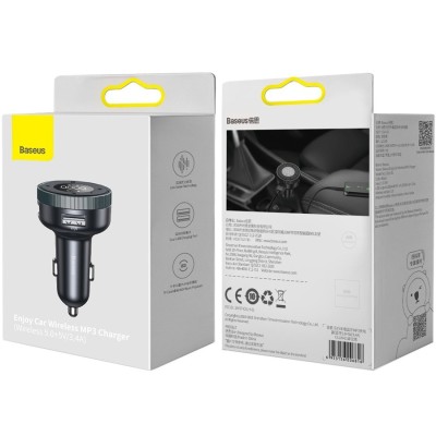 FM трансмиттер Baseus Enjoy Car Bluetooth MP3 Charger 1USB CCLH-01 черный FM трансмиттер Baseus Enjoy Car Bluetooth MP3 Charger 1USB CCLH-01 черный