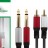 Кабель 2xAUX 6.35мм (папа) - 2xRCA (папа) Livepower S275 1.8м черный